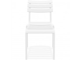 Chaise de jardin 'CHALA' blanche en matière plastique