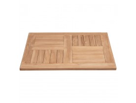 Plateau de table carré 'COTEK' en bois de Teck naturel - 70x70 cm