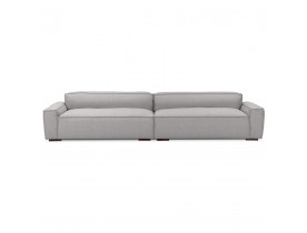 Grand canapé design 'DODU XXL' en tissu gris - canapé droit 5 places