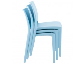 Chaise design 'ENZO' bleue