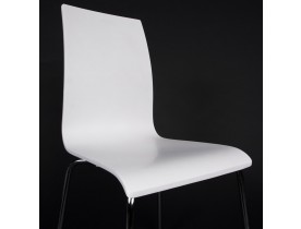 Chaise de salle à manger design 'ESPERA' en bois blanche