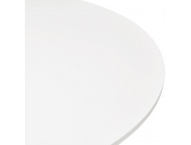 Table basse lounge HOUSTON blanche - Ø 90 cm