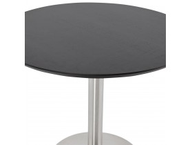 Petite table de bureau / à diner ronde 'INDIANA' noire - Ø 90 cm