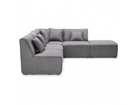 Canapé d'angle modulable design 'INFINITY COMBI' gris clair (angle au choix)
