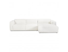 Canapé d'angle design 'KANSAS L SHAPE' blanc (angle à droite)