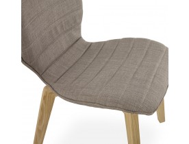 Chaise design 'LINDA' en tissu style scandinave