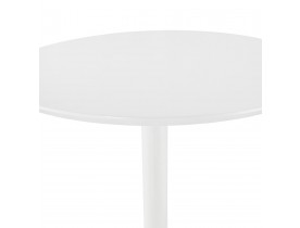 Mange-debout / table haute 'MADISON' blanche - Ø 90 cm