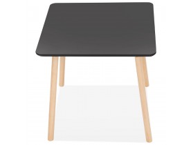 Petite table carrée 'SEVEN' noire