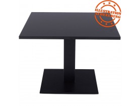Plateau de table 'SPANO' 60x60cm noir carré
