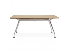 Grand bureau / table de réunion 'STATION' en bois finition naturelle - 180x90 cm