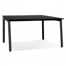 Table de réunion / bureau bench 'AMADEUS SQUARE' noir - 160x160 cm