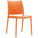 Chaise design 'ENZO' orange