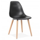 Chaise design scandinave 'GLORIA' noire