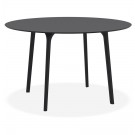 Table de terrasse ronde 'LAGOON' noire intérieur / extérieur  - Ø 120 cm