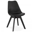 Chaise design 'TAPAS' noire