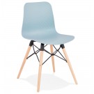 Chaise scandinave 'TONIC' bleue design