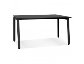 Table de réunion / bureau bench 'AMADEUS SQUARE' noir - 140x140 cm