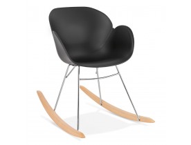Chaise à bascule design 'BASKUL' noire en matière plastique