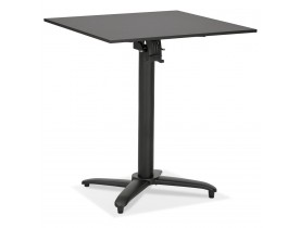 Table de terrasse pliable 'COMPAKT' carrée noire - 68x68 cm