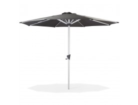 Parasol octogonal design 'DONY' gris foncé en aluminium - Ø 300 cm