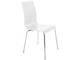 Chaise de salle à manger design 'ESPERA' en bois blanche