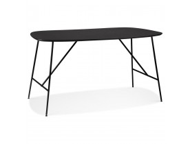 Petite table/bureau 'FIONA' en bois finition Chêne noir