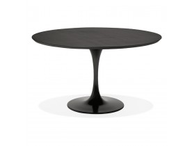 Table à dîner  / de bureau ronde design 'GLOBO' noire - Ø120 cm