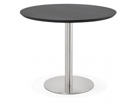 Petite table de bureau / à diner ronde 'INDIANA' noire - Ø 90 cm