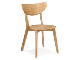 Chaise moderne 'MONA' en bois finition naturelle - Commande par 2 pièces / Prix pour 1 pièce