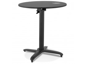 Table de terrasse pliable 'NOCTALI' ronde noire - Ø 68 cm