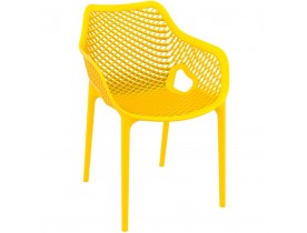 Chaise de jardin / terrasse 'SISTER' jaune en matière plastique