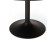 Petite table de bureau/à diner ronde ATLANTA noire 90 cm - Zoom 5