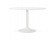 Table à diner/de bureau ronde BARABAR en bois blanc - Alterego