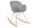Chaise à bascule design 'BASKUL' grise en matière plastique