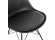 Chaise design BYBLOS noire style industriel - Zoom 2