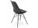 Chaise design BYBLOS noire style industriel - Photo 3
