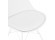 Chaise design BYBLOS blanche style industriel - Zoom 2