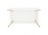 Table de cuisine rectangulaire / bureau droit CANDY blanc de 160x90 cm - Photo 4