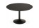 Table à diner/de bureau ronde CHEF en bois noir finition Frêne - Photo 2