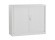 Armoire de bureau basse à rideaux 'CLASSIFY' grise - 100x120 cm