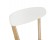 Chaise scandinave DADY blanche design - Zoom 2