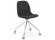 Chaise de bureau design 'GLIPS' en tissu gris sur roulettes