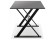 Table à diner / bureau design HAVANA en verre noir - 160x80 cm - Photo 3