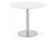 Petite table de bureau / à diner ronde 'INDIANA' blanche - Ø 90 cm