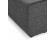 Element pouf de canape modulable INFINITY ONE gris fonce - Photo 4