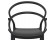 Chaise de terrasse JULIETTE design noire - Zoom 1
