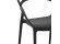 Chaise de terrasse JULIETTE design noire - Zoom 2