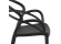 Chaise de terrasse JULIETTE design noire - Zoom 3