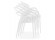 Chaise de terrasse JULIETTE design Blanche - Empilable