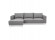 Canapé d'angle design MELTING gris clair avec méridienne à gauche - Photo 1